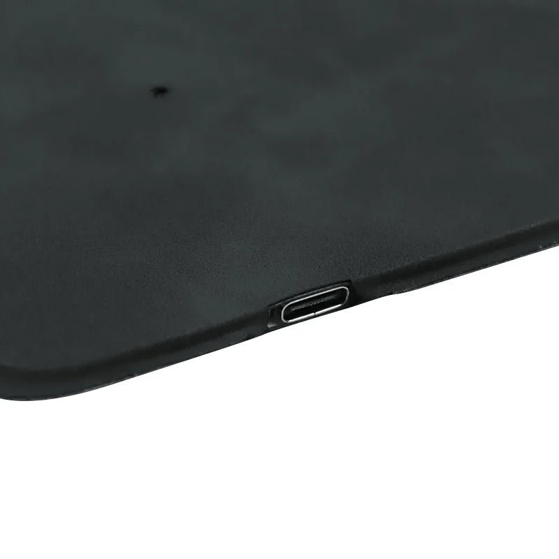 15W Quick Charge Wireless Charging Mouse Pad Office PU Leather Advertising Mouse Mat