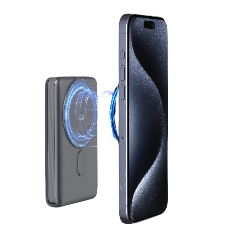 Small Magnetic Power Bank 10000 Mah Portable Mobile Phone Wireless Magnetic Charger 15w
