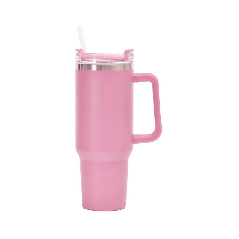40Oz Stainless Steel Tumbler with Handle Insulated Tumbler Stainless Steel Cup Custom Cups