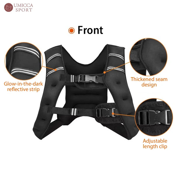 Custom Made Quick Release 10kg Weight Vest for Men Women Workout Strength Training Gym