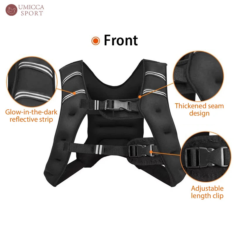 Custom Made Quick Release 10kg Weight Vest for Men Women Workout Strength Training Gym