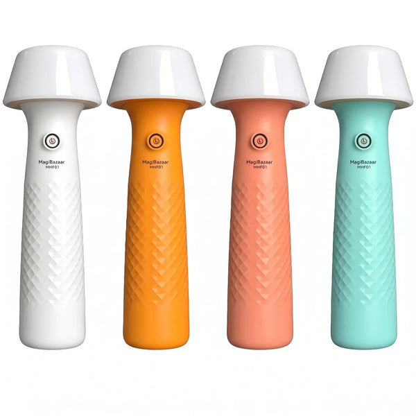 Bedside Night Light & Cordless Flashlight Type-C Rechargeable Portable Table Lamp