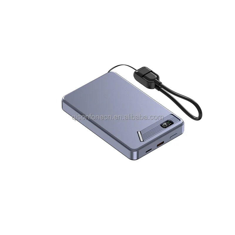 Fast Charging Wireless Power Banks Charger 10000 Mah Mini Magnetic Power Bank 22.5w