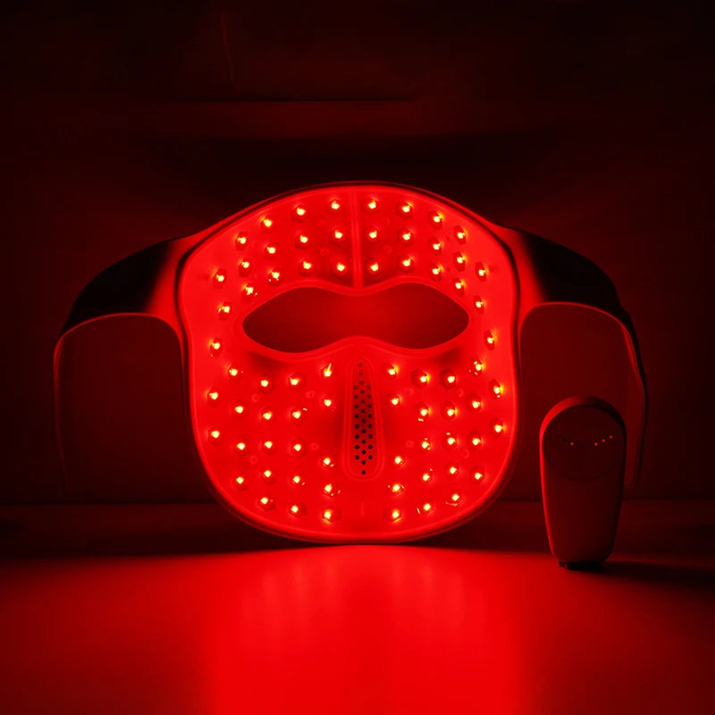 New 3D Facial Mask Lazer 660Nm 850Nm 1064Nm Silicone Facial Mask Red Light Therapy Laser