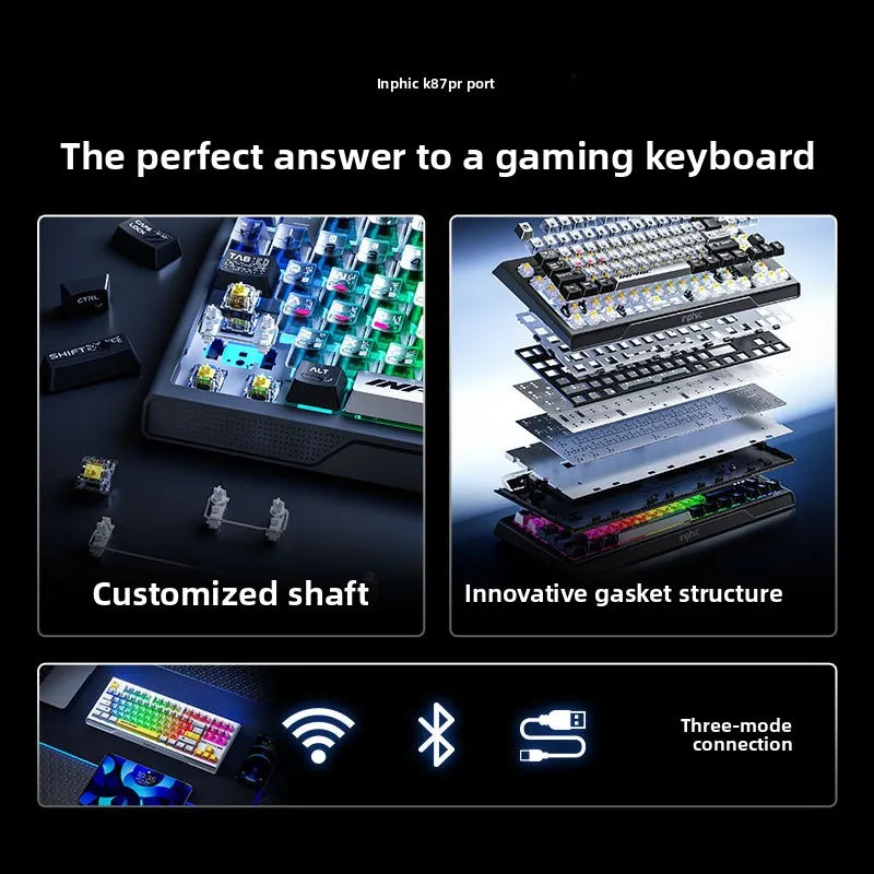 K87PRO Mechanical Keyboard USB Wireless Wired Three-Mode Customized E-Sports Gaming