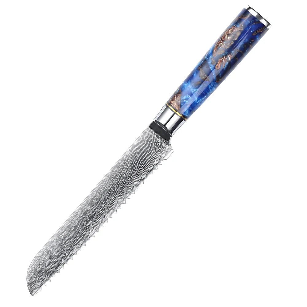Professional 9PCS Japanese Damascus Steel Chef Knife Set 67 Layers VG10 Core Pinecone
