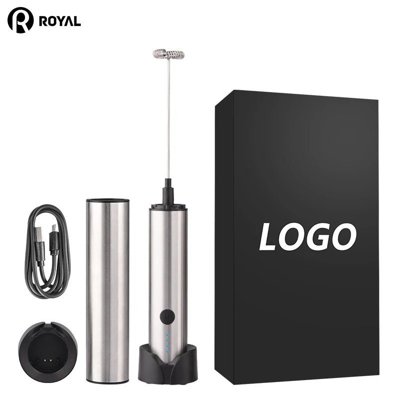Automatic,Usb Rechargeable Milk Frother Electric Hand-Held Stainless Steel Foam Machines