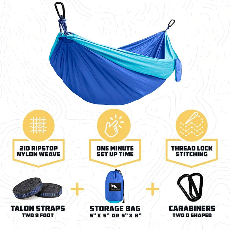 Fast Delivery Custom Double and Single Travel Lightweight Outdoors Camping Hammocks