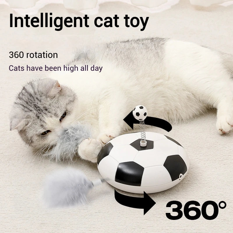 FishPrincess Electric Interactive Automatic Soccer Ball Teaser Toy for Indoor