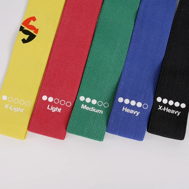 5 Fabric Resistance Bands Set for Workouts Glutes Booty Legs Hips Training Non Slip Mini