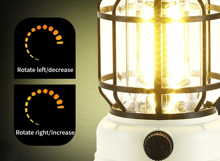Waterproof Portable USB Rechargeable Camping Lamp Super Bright Emergency Light