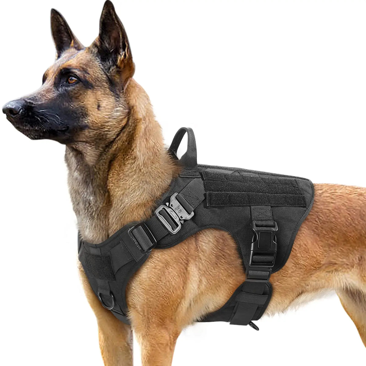 Large Size No-Pull Service Adjustable Dog Vest Harness for Training Hunting