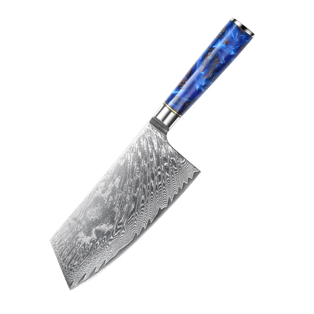 Professional 9PCS Japanese Damascus Steel Chef Knife Set 67 Layers VG10 Core Pinecone