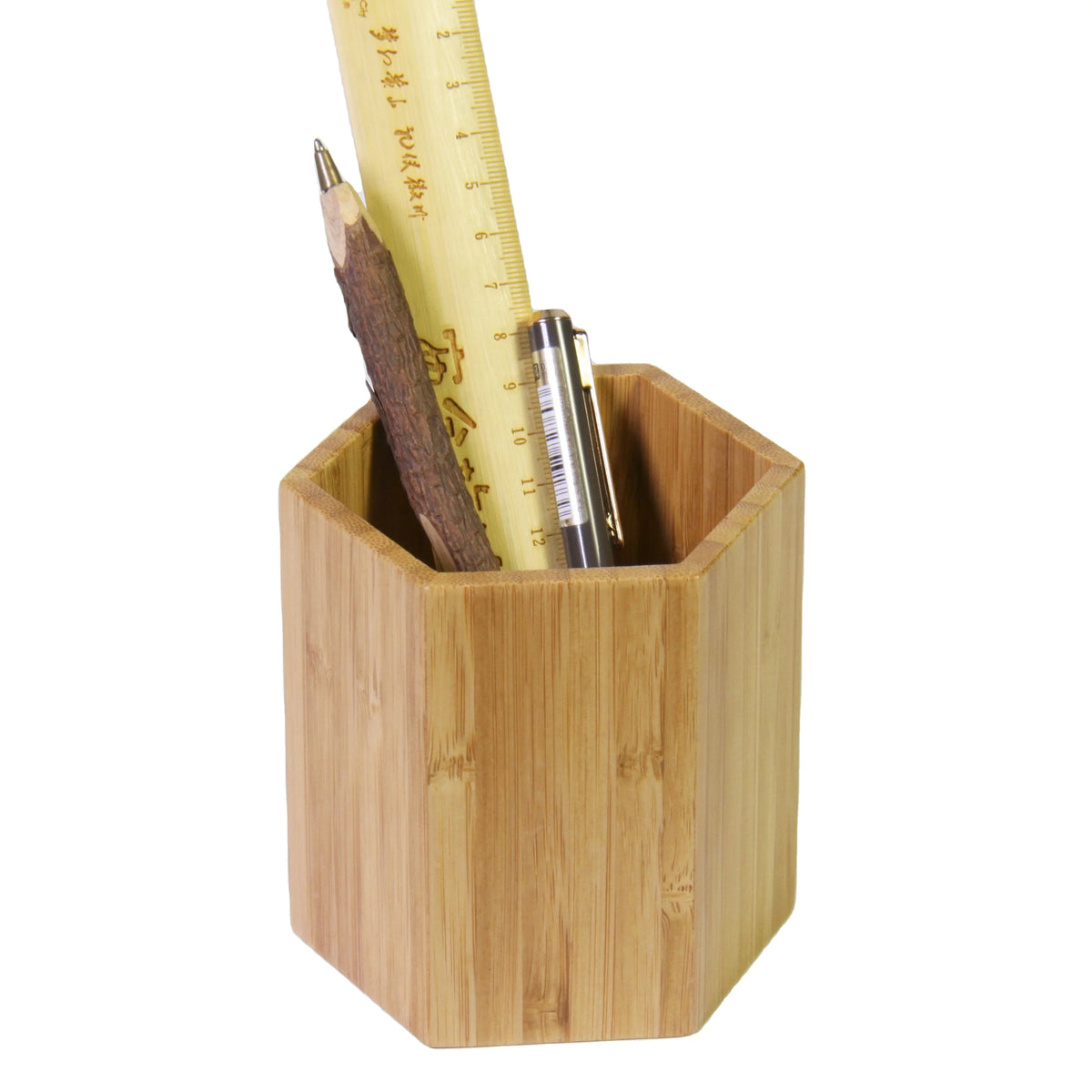Creative Fancy Modern Recyclced Bamboo Wood Desk Organizer