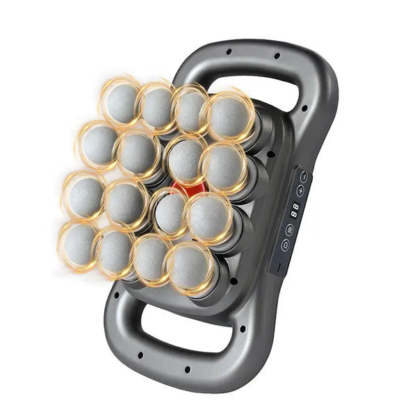 Smart Big Massage Gun 30 Speed Levels 1800mAh Battery Free Hand Full-Body Massager Gun