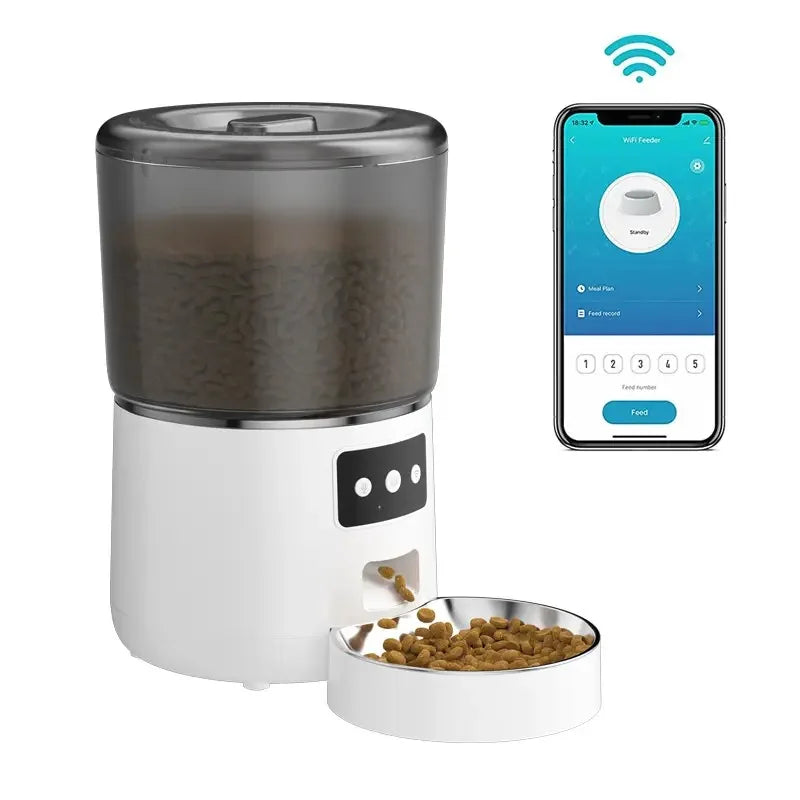 Automatic Pet Feeder Automatic Dog Feeder With Vsible Windows Smart Pet Feeder for Cat