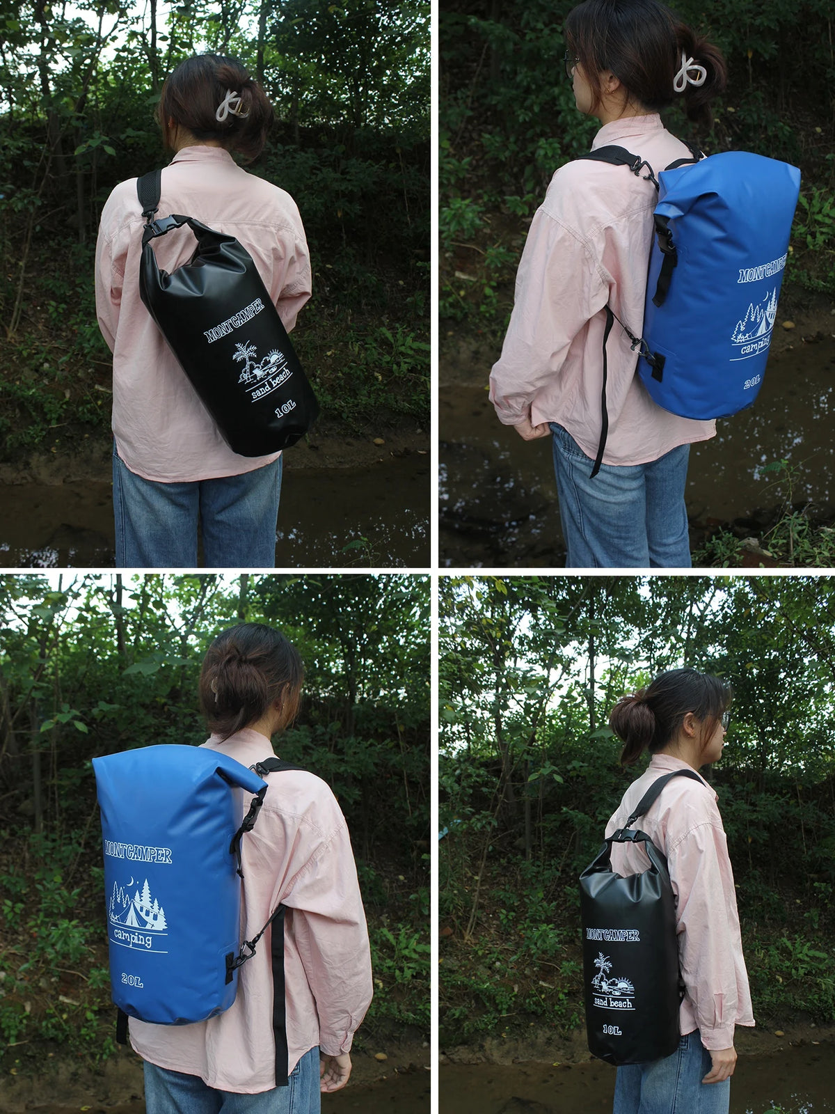 Camping Accessories Survival Kit Waterproof Dry Bags PVC 3L/5L/10L/20L/35L Multi Hiking