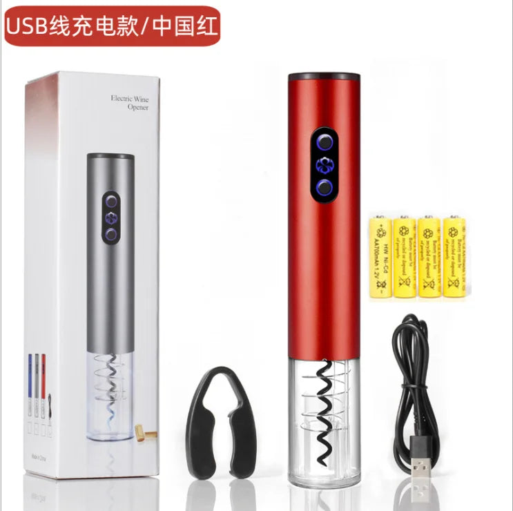 Dry Battery Electric Portable Rechargeable Red Wine Bottle Opener