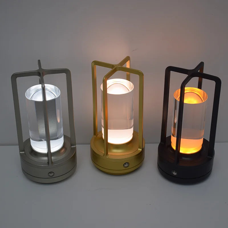 Modern Design 3000mAh LED Camping Light Portable Touch Lantern Cordless Outdoor