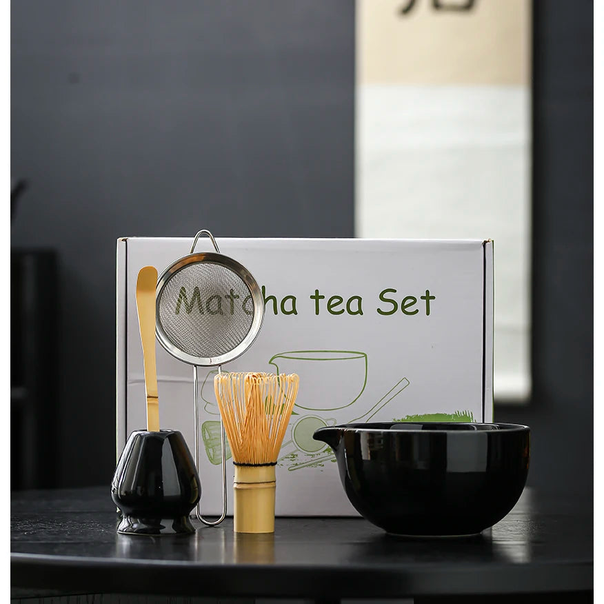 4 to 7 PCS Matcha Bowl Ceremony Accessory Japanese Tea Matcha Organic Bamboo Whisk Chasen
