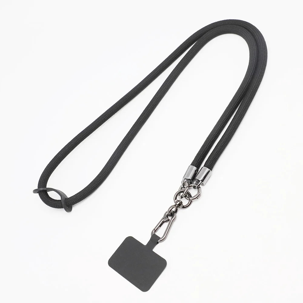 Custom Eco-Friendly Jacquard Polyester Cellphone Cushion Adjustable Crossbody Lanyard (Pack of 2)