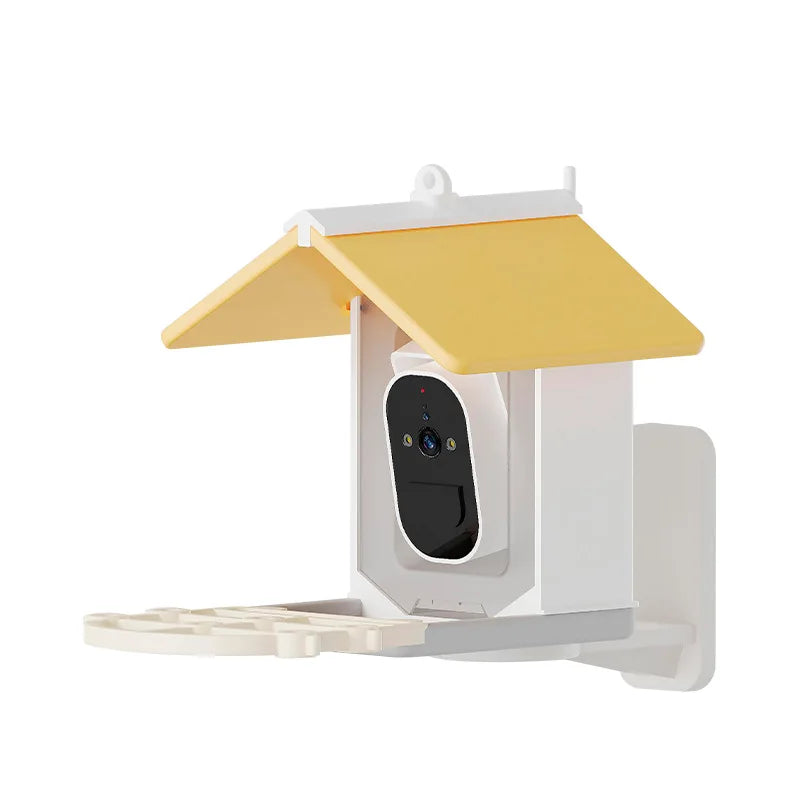 Automatic Smart Bird Feeder with HD Camera Outdoor Hanging Wifi Solar Powered Plastic