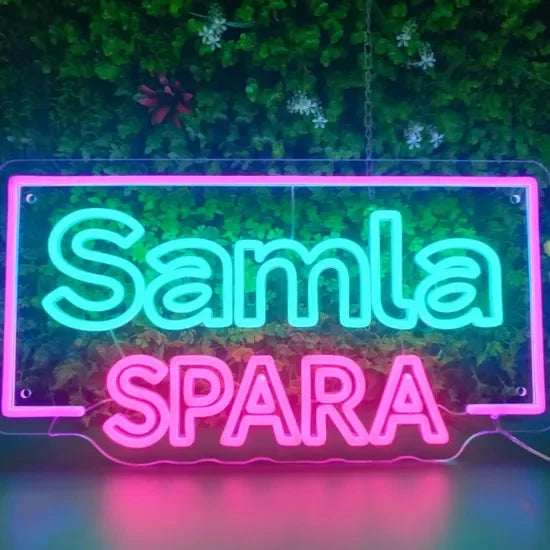 Let'S Party Customizable LED Neon Sign AC Powered Backlit Advertising Light