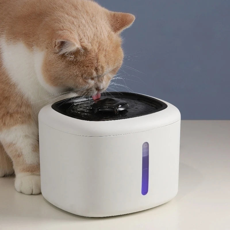 2.5L Smart Pet Water Fountain Durable Automatic Cat Water Dispenser Bowl PP Pet Water