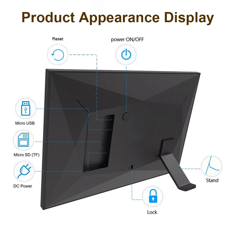 WiFi Digital Photo Frame with High Definition Smartphone Screen and Easy Smartphone