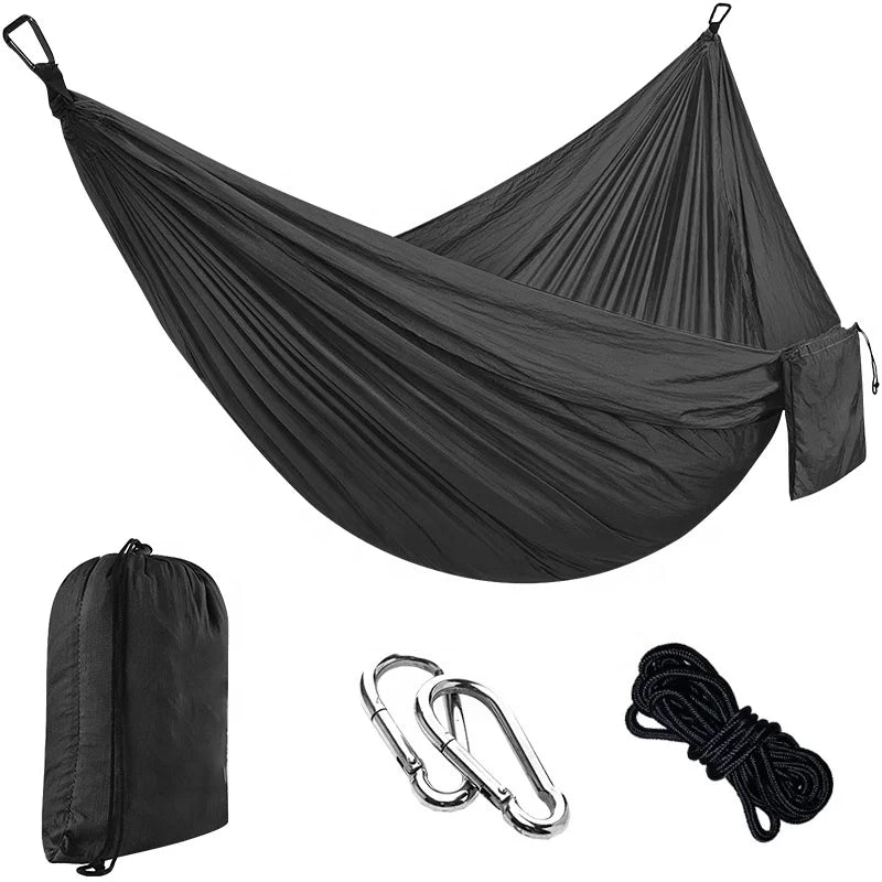 Modern Design 2-Person Foldable Parachute Fabric Hammock High Seating Capacity