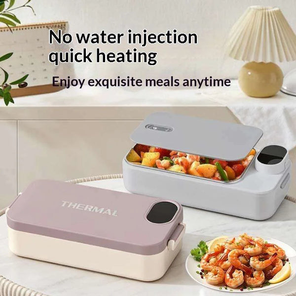 New Portable Electric Heating Lunch Box 304 Stainless Steel Insulated Bento Box Water