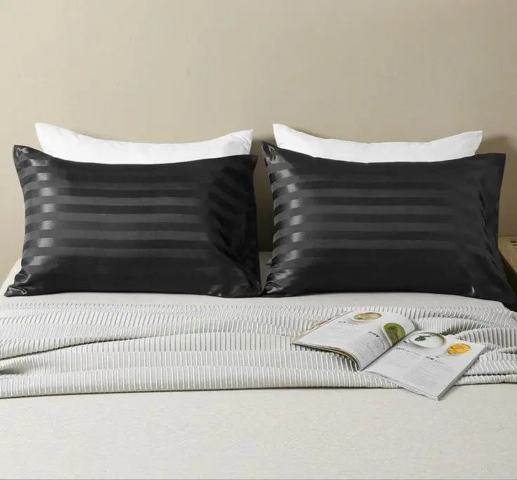 Custom Personality Solid Color Pillowcases Silk Bonnets Pillowcase Satin Silk Pillowcase