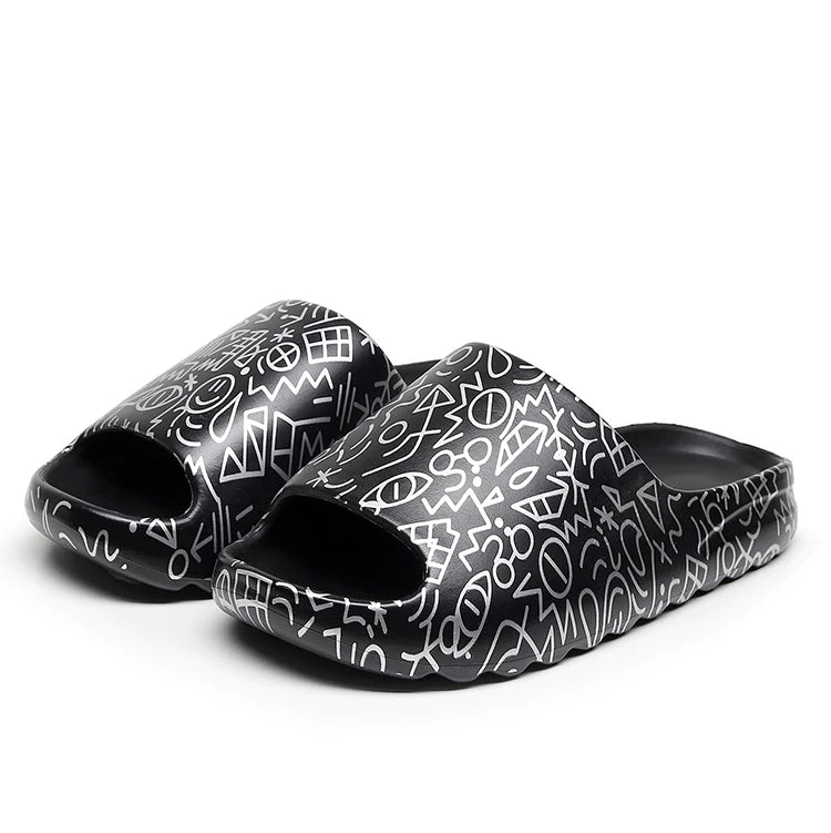 Women Indoor Outdoor Pillow EVA Soft Shower Cloud Slides Lightweight Summer Sandals