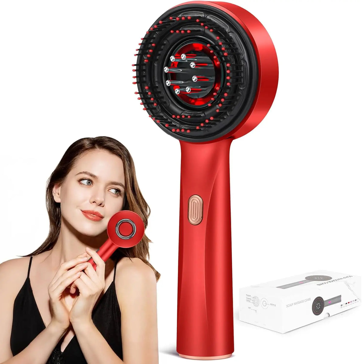 Phenitech 3 In 1 Hair Oil Applicator, Head Massager For Hair Growth, Electric Scalp