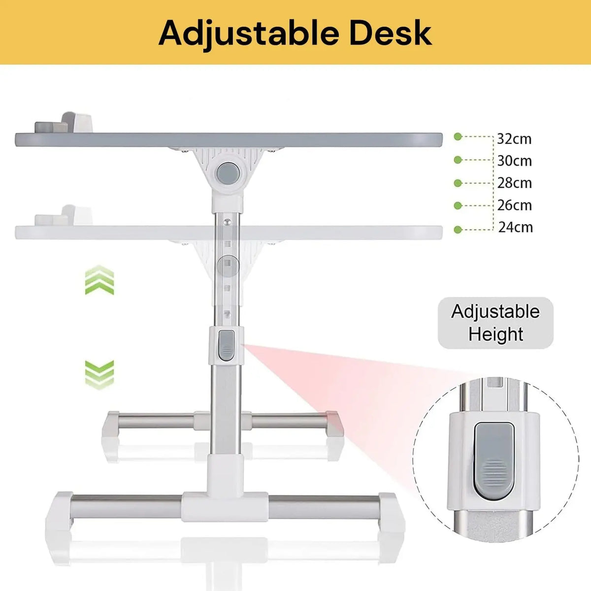 Multi-Angle Adjustable Laptop Stand Table Household Lazy Study Table on the Bed Folding
