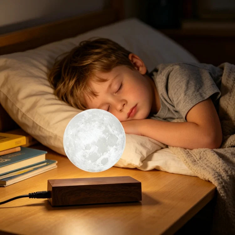 Anti Gravity Levitating Moon Lamp 3D Printing Auto-Rotating Floating LED Moon Light
