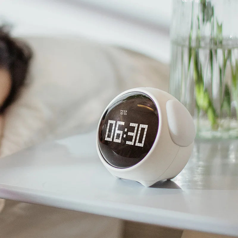 Cute Sunrise Nature Sounds Smart Kids Table Clock Touch Light Wake-Up Feature