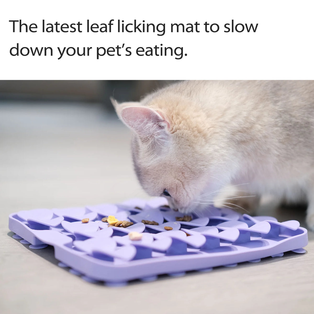 Pet Slow Feeder Silicone Lick Mat with Suction Cups Portable Interactive Sniffing Pad