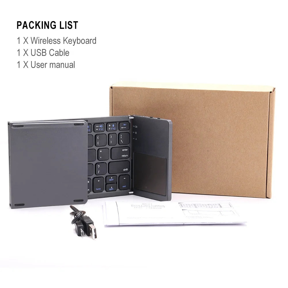 Portable Folding Mechanical Gaming Mini Blue Tooth Wireless Custom Foldable Keyboard