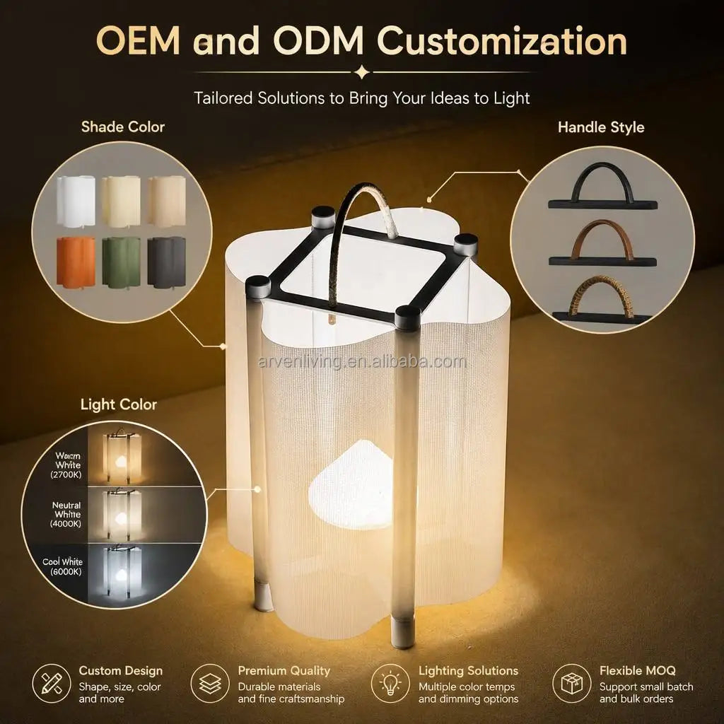 Rechargeable Metal Aluminum Table Lamp IP44 Waterproof Touch Dimmable Mesh LED Cordless