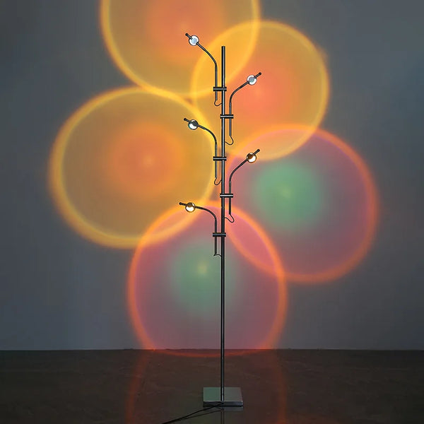 PM 5-Lights 7-Colors Sunset Projection Floor Lamp Rainbow Atmosphere Photography