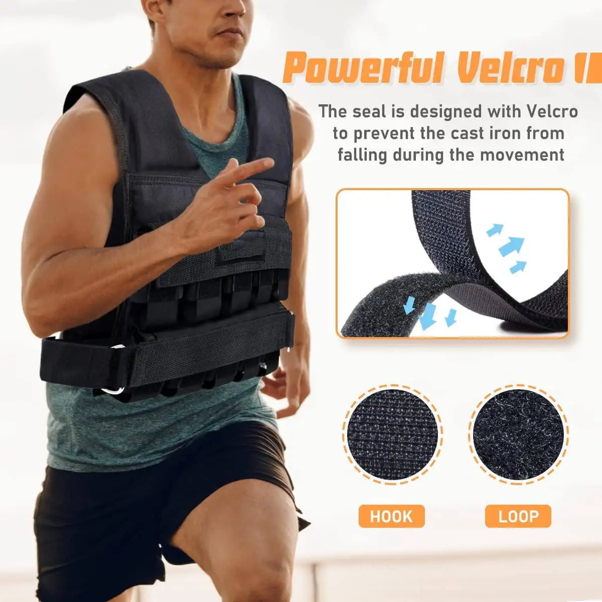 ActEarlier Men Tactical Workout Weight Vests Plate Carrier Weight Loading Vest Adjustable