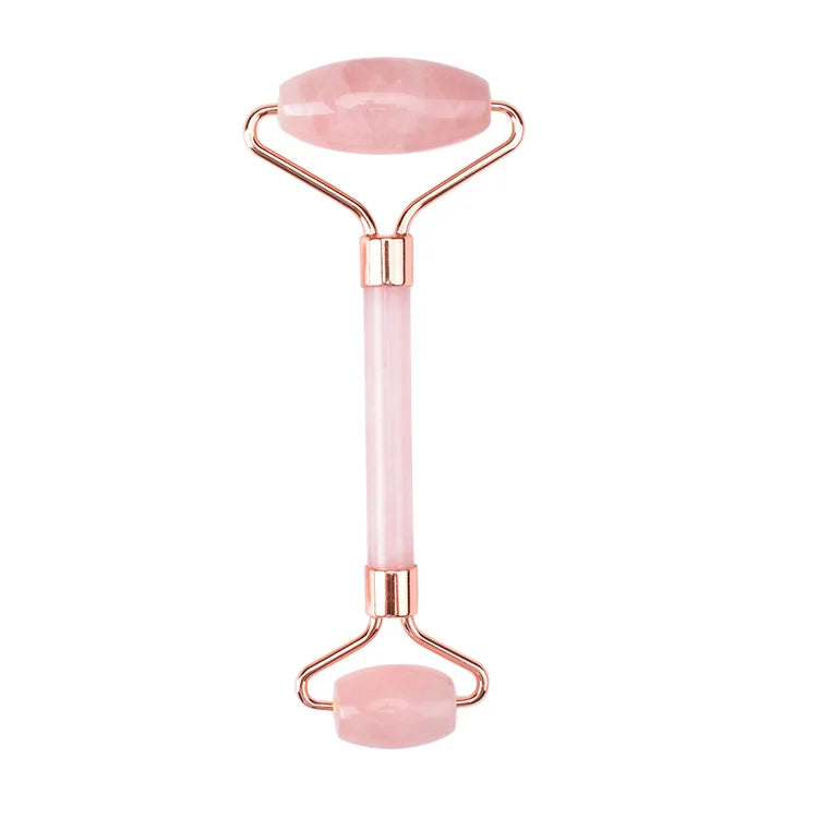 Deep Tissue Guasha Rose Quartz Gua Sha Stone Jade Roller Eye Mask Gift Set CE Certified