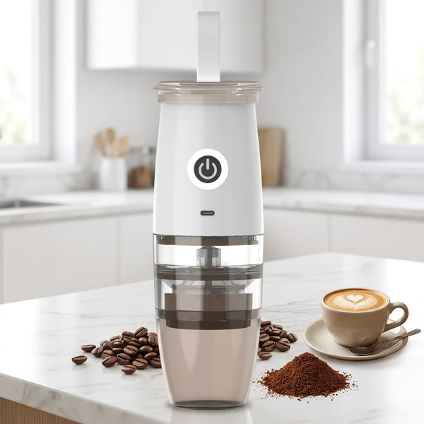 Electric Portable Handheld Stainless Steel Conical Burr Coffee Grinder USB Rechargeable