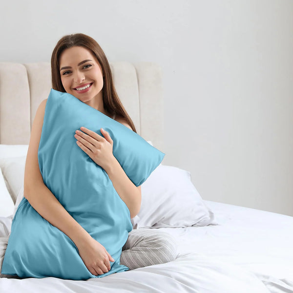 Luxury 100% Silk Pillowcase Super Soft and Breathable Satin with Hidden Zipper King Size