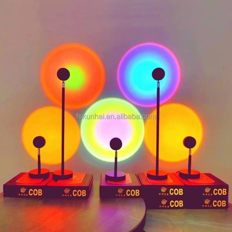 LED Sunset Projection Lamp Web Celebrity Special Photography Lamp KH-SP-RGB
