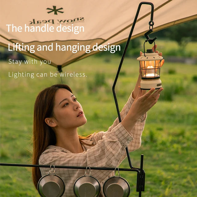 Rechargeable Outdoor Lamp COB LED Camping Lantern for Emergency