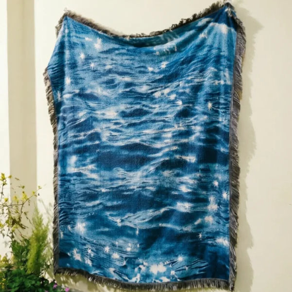 Rich Woven Texture Blanket Custom Chunky Cable Knit Throw Blanket Ultra Plush and Soft