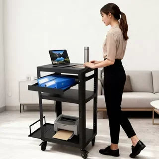 Brand Cold-Rolled Steel Adjustable White Laptop Stand for Home Office Use
