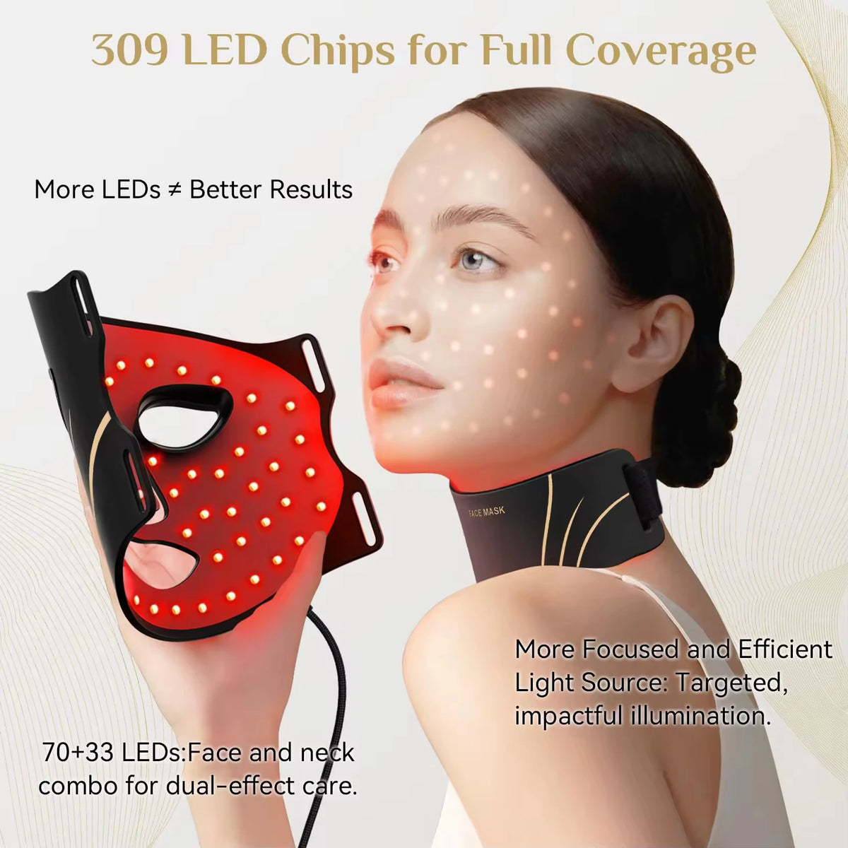 7 Colors LED Photon Therapy Handheld Silicone Facial Masks with Red Light for Face